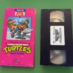 TEENAGE MUTANT NINJA TURTLES April Foolish VHS 1990 Burger King Kids Club TMNT